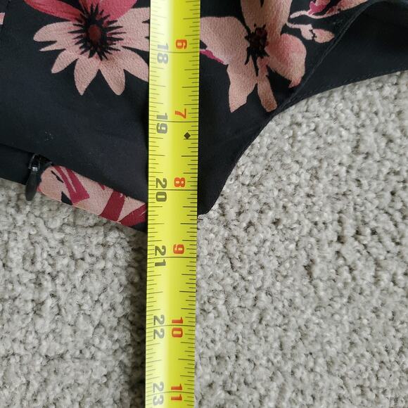 90s Fairy Grunge Whimsigoth Dress 14 Black Floral Grunge Romantic Maxi Silk - Picture 9 of 11